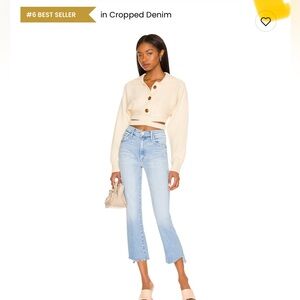 Mother The Insider Crop Step Fray Size 29